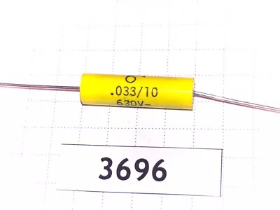 33nF 630V 10% Mallory 150 1.50MKT Polyester Film Axial Capacitor Lot-2pcs • $2.55