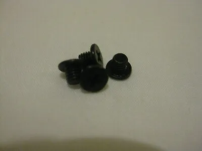 FOUR X M3 X 3mm Flat Head Laptop Hard Drive & SSD Mounting Screws Black Quality. • £3