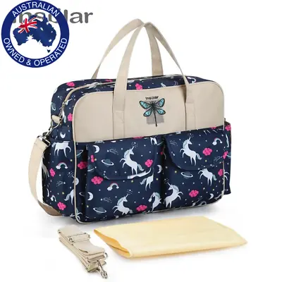 Waterproof Maternity Diaper Nappy Bag Large Capacity Handbag Change Mat   • £31.01