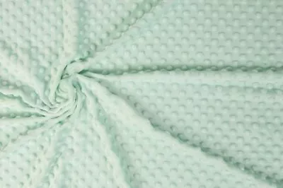 £5.50 • Buy  Supersoft Dimple Dot Cuddle Popcorn Soft Fleece Plush Fabric - Mint