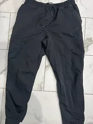 Nike Pants Mens L Black Sportswear Woven Unline Utility Cargo Pants Size Large • $32