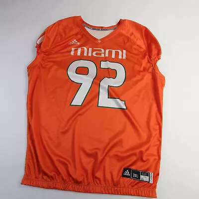 Miami Hurricanes Adidas Practice Jersey - Football Men's Orange Used • $31.49