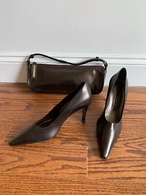 Fratelli Rossetti (Italy) Stiletto Shoes 7B With Matching Handbag Bronze Leather • $375