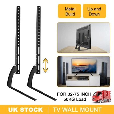 £14.49 • Buy Universal TV Stand Base Bracket Mount Desktop Table Top For 32-70inch Samsung LG