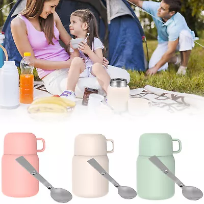 500ml Food Flask Stainless Steel Thermos Portable Insulated Food Jar With SteOr • $23.59
