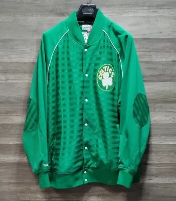 Size 2XL Boston Celtics Mitchell & Ness Hardwood Classics NBA Jacket GREAT COND. • $74.99