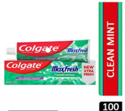 24x  TUBE'S COLGATE MAX FRESH CLEAN MINT WITH COOLING CRYSTALS TOOTHPASTE 100ml • £41.99