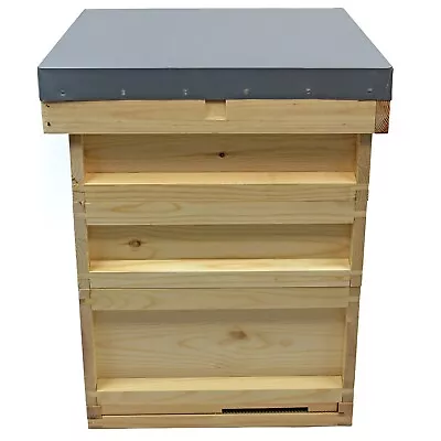 National Bee Hive Bee Keeping Pine 2 Super 1 Brood Beekeeping Beehive • £119.99