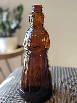 Mrs. Butterworth's Syrup Bottle Vintage Amber Glass 24oz Perfect Condition  • $27