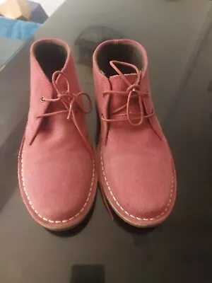 Cotton Traders Suede Desert Boots Rose Pink Size 3 Excellent Condtion • £7.99