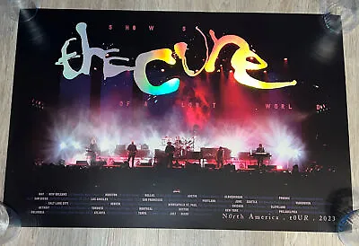 THE CURE 2023 North America Tour Poster Rainbow Foil Official Robert Smith • $109.60