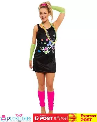 K988 80s Cyndi Lauper Pop Diva Wild Child Diva Madonna Fancy Dress Rock Costume • $51.45