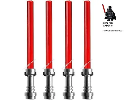 £3.49 • Buy 4 X Official Lego - Star Wars Lightsabers - Metallic / Trans Red - Fast - New