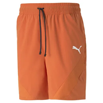 Puma Fit 7 Inch Stretch Woven Shorts Mens Orange Casual Athletic Bottoms 5232949 • $19.99