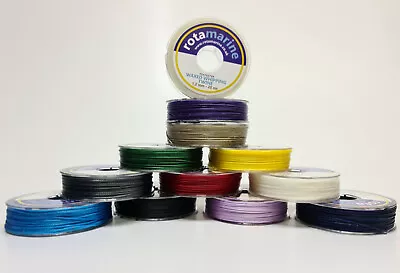 Whipping Twine Waxed Thread 1mm 1.2mm Polyester Spool Rod Rope Leather Sail • £7.85