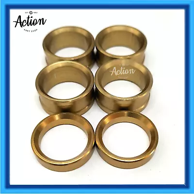 Go Kart 17mm Stub Axle Wheel Hub Spacer Set 6 Pieces Coloured Gold One Side • $27.90