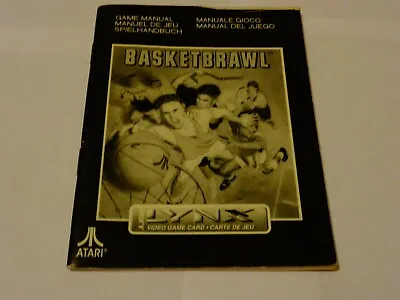 ATARI LYNX Game Manual - Basketbrawl - Lot 1 • $20