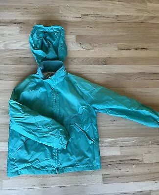 Vintage Pacific Trail Womens  Light Jacket Turquoise/Blue Size L Zip Hood • $12