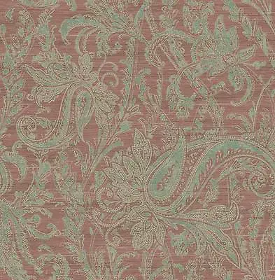 £59.03 • Buy Wallpaper, System Solution, Silk Look, Paisley, Indian, Chocolate, Teal