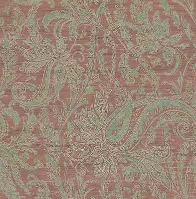£59.03 • Buy Wallpaper, System Solution, Silk Look, Paisley, Indian, Chocolate, Teal