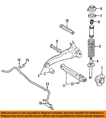 MITSUBISHI OEM 04-17 Lancer Lower Control Arm-Rear-Bushings MN100110 • $24.55