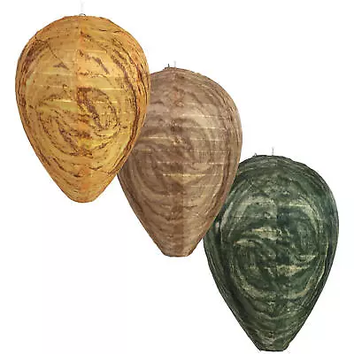 2pcs Wasp Nest Deterrents Waterproof Fake Hornets Nest Yellow Jacket Trap Wasp • $8.64