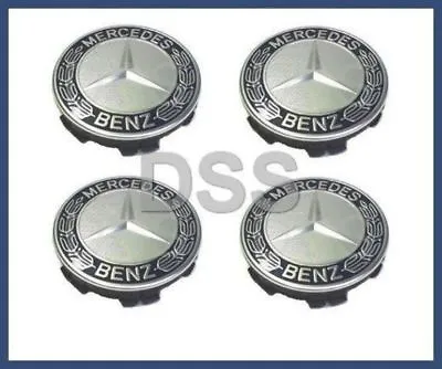Genuine Mercedes-Benz Wheel Center Hub Cap Blue Set (x4) OE 17140001255337 • $72.66