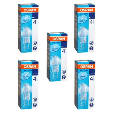 £5.42 • Buy 5 X Osram G4 Halogen Pen Base Lamp 5W 10W 20W 12V Clear Halostar Halopin