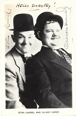 Legendary Comedy Duo STAN LAUREL & OLIVER HARDY Rare Jointly Signed 1930s Photo • £617.45