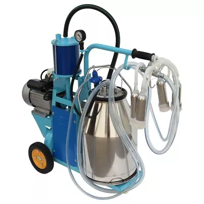 Electric Milking Machine 25L Piston Milker Machine 10-12Cows/H Milking Equipment • $446.78