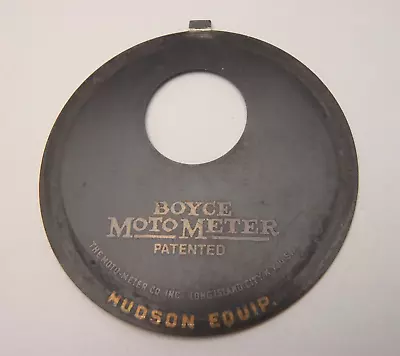 Hudson Equipment Motor Car Company Boyce Junior Motometer Moto Meter Insert • $14.99