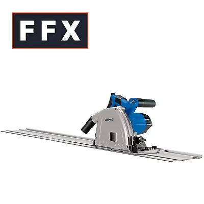 Draper 57341 230V 165mm Plunge Saw 1200W With 2 X 700mm Guide Rails + 24T Blade • £137.39