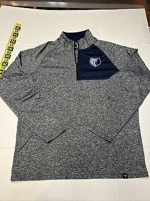 Fanatics Memphis Grizzlies 1/4 Zip Pullover Long Sleeve Men’s Large Gray Logo • $15.19