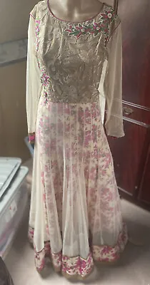 £55 • Buy Lengha Dress Asian Indian Pakistani Wedding Party Heavy Floral Sari