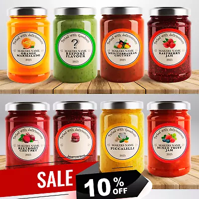 £2.75 • Buy Houston Personalised Jam Pot Lid Jar Labels Stickers Preserves Conserve