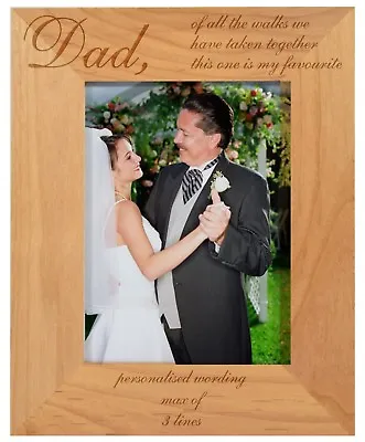 Personalised Dad Thank You Gift Of All The Walks Father Of Bride Wedding Gift • £23.95