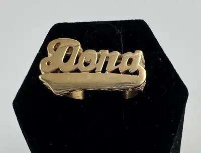 Vintage DONA Brass Metal Ring • $9.99