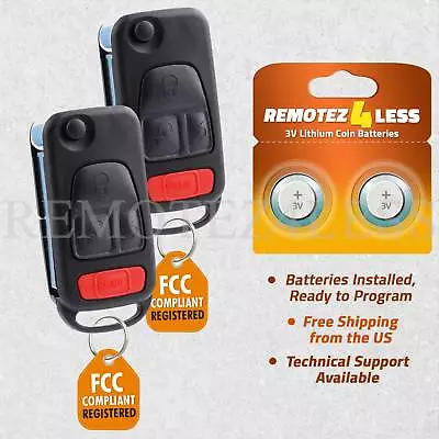 2 Remote For Mercedes Benz ML M S CL Keyless Entry Car Flip Key Fob • $79.95