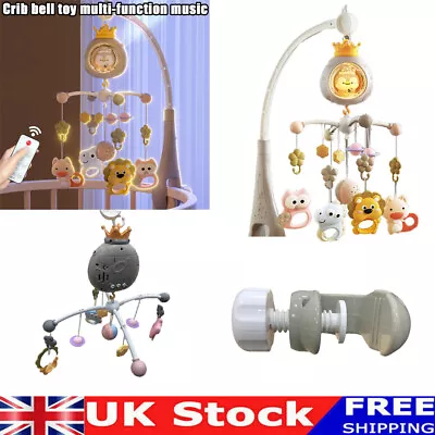 Baby Musical Crib Bed Bell Cot Mobile Dreams Light Nusery Lullaby Toy New UK • £20.23