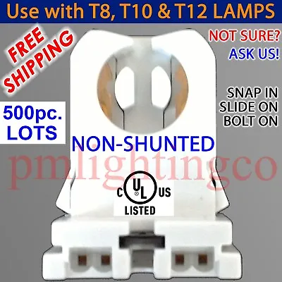 💥WHOLESALE💥T8 T10 Or T12 LED TOMBSTONE TUBE HOLDER LAMP SOCKET END BASE~1226 • $9.69