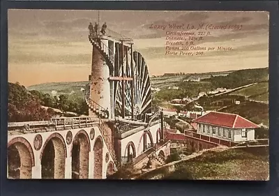 Laxey Postcard C1910 Isle Of Man The Great Wheel With Statistics • £5.95