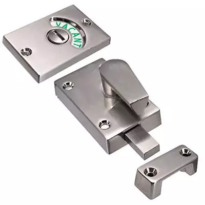 Door Lock Indicator Toilet Bathroom Lock Vacant/Engaged Chrome Latch Indicatin • $20.45