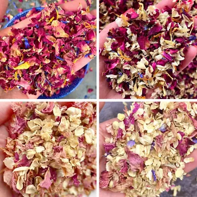 £1.99 • Buy Natural Dried Wedding Confetti Flower Petal Eco Biodegradable Party Mixed 1L UK