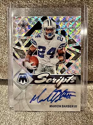 2022 Mosaic Scripts Marion Barber III #S-MBA Mosaic Auto Dallas Cowboys Football • $44.99