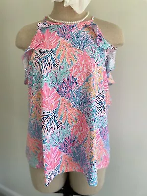 NW Without Tag Lilly Pulitzer  Size L Billie Tank Top Multi Color Retail $ 58 • £33.73