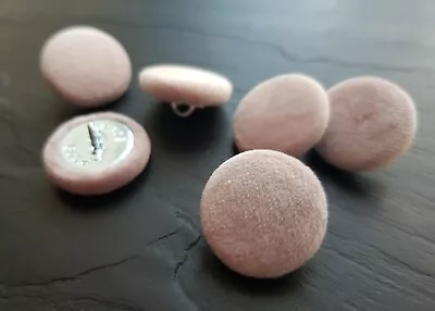 Light Pink Velvet Covered Buttons 14 19 23 25 Or 31mm  Sets Of Buttons • £1.85