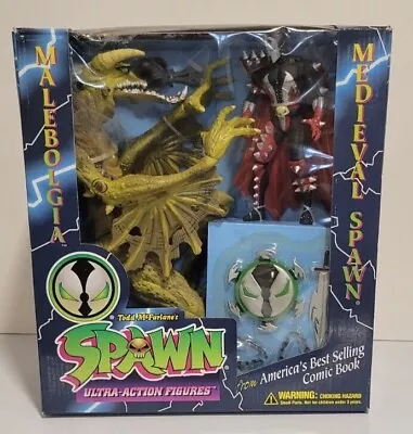 Sealed MIB McFarlane Toys 1995 Malebolgia Vs Medieval Spawn Action Figures • $24.77