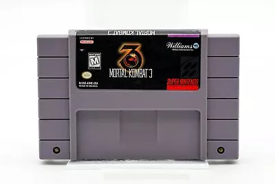 Super Nintendo SNES Mortal Kombat 3 Video Game Midway Fatality Cartridge Only • $32.95