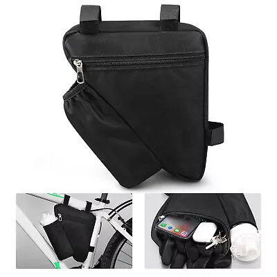EBike Bag Bicycle Storage Triangle Saddle Frame Adjustable Cycling Decor Pouch • $5.59