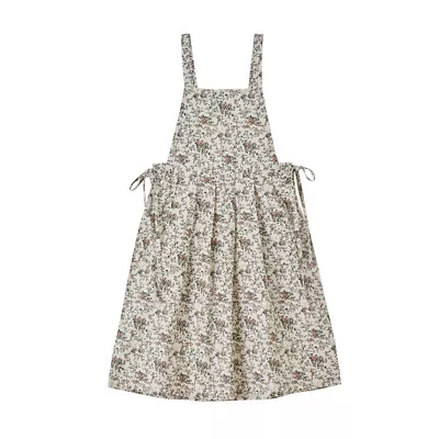 Cotton Apron Cover Up With Pockets Kitchen Workwear Vintage Style Women Floral • £19.19